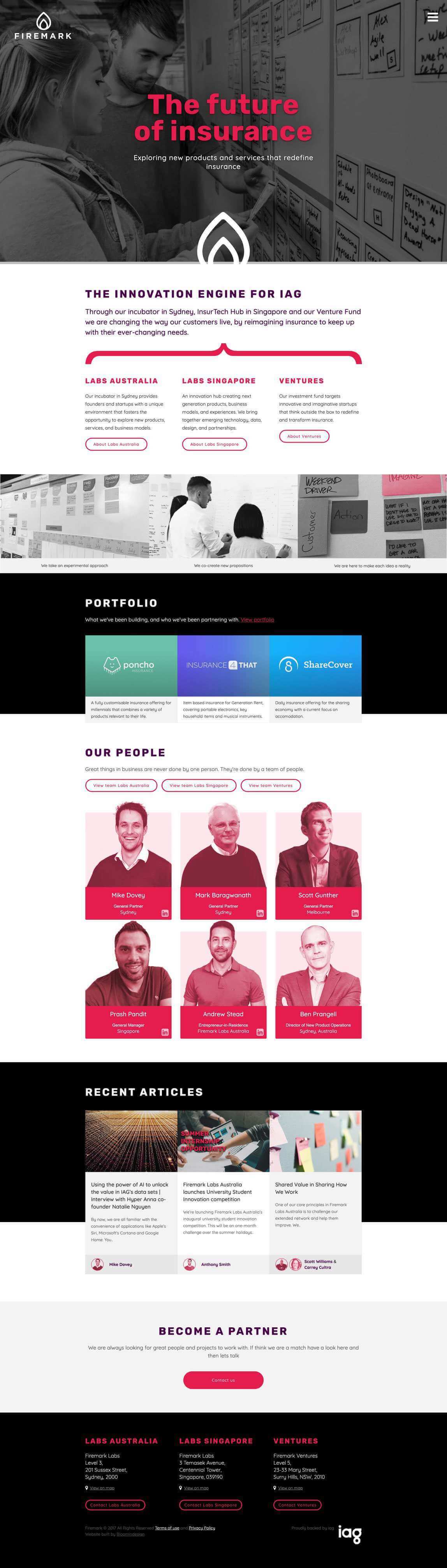 Firemark labs - IAG Insurance